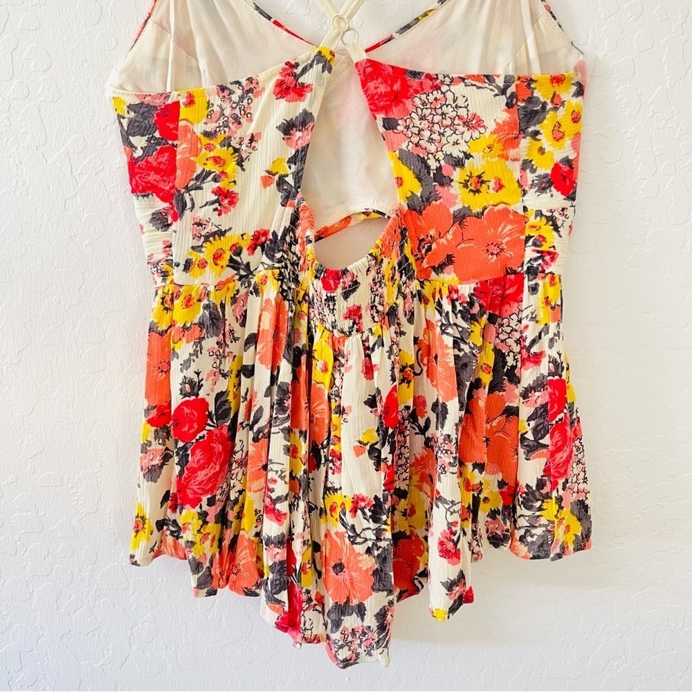 Free People Floral Camisole in Orange and Yellow - Picture 7 of 8